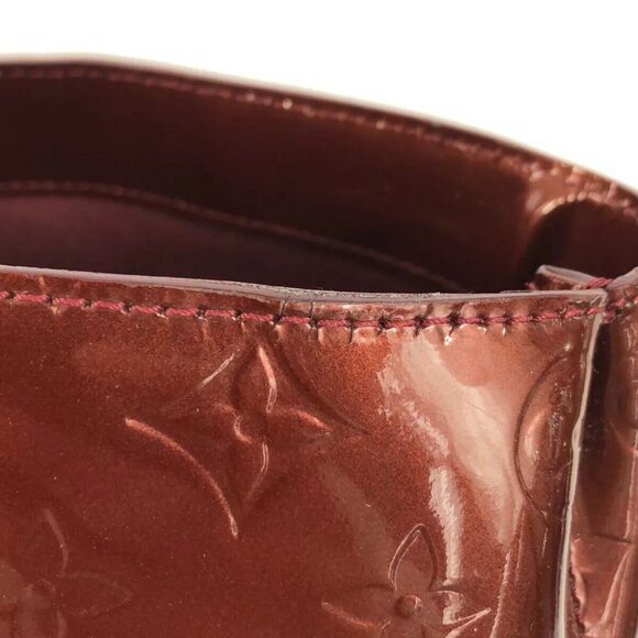 LOUIS VUITTON Wilshire GM M91664 Rouge Fauviste Monogram Vernis - Picture 8 of 16